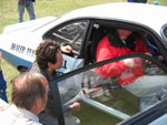 Denis 'Bex' Bissell, Dave Wheatley and Gregor Marshall discuss the finer points of the DTV Firenza